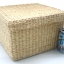 ชิ้นงานดิบผักตบชวา ทำ Decoupage งานเพนท์ กล่องเก็บของมีฝาปิด ขนาดใหญ่มาก 12"x 12"x7.5"