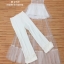 เสื้อผ้าแฟชั่นเกาหลี พร้อมส่ง เสื้อแขนกุดตัวยาวสีขาว