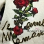 พร้อมส่ง เดรสลายดอกกุหลาบดอกโต