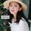 เดรสเกาหลี พร้อมส่ง ชุดเดรส คอวีเป็นลายคลื่น