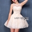 พร้อมส่ง เดรสผ้าลูกไม้โปร่งตกแต่งลายดอกไม้