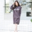 เดรสเกาหลี พร้อมส่ง เดรสฮูด sunday งานปัก