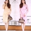 ชุดเดรสเกาหลี พร้อมส่ง Dress ซีทรูปักลูกไม้ดอกลอย
