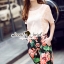 พร้อมส่ง เสื้อคอกลมแต่งด้วยงานตัดแต่งเป็ฯชายรุ่ยๆ