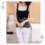 WG029 เสื้อซับในครึ่งตัว มี 2 สี ดำ ขาว มีซับใน ด้านตัดแต่งลายสวยงาม