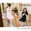 SP113 ชุดนอนกระโปรง คอปก แขนสั้น กระดุมผ่าหน้า มีกระเป๋าหน้าด้านซ้าย สวยหวาน ใส่สบาย คะ มี 2 สี สีชมพูอ่อน สีดำ