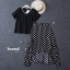 เสื้อผ้าเกาหลี พร้อมส่ง เสื้อคอวี กับ กระโปรงหน้าสั้นหลังยาว