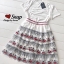 เสื้อผ้าเกาหลี พร้อมส่ง Set เสื้อยืดคอกลม