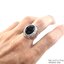 SKJewelryFactory SKJewelryFactory แหวนชายนิลแท้ สีดำเข้มดูดุดัน ตัวเรือนผลิตจากวัสดุเงินแท้ 92.5% MR00009-ONX ดำ