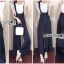เสื้อผ้าเกาหลี พร้อมส่ง เซ็ตเอี๊ยม จัมป์สูท