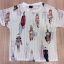 พร้อมส่ง เสื้อสีขาวคอกลม แต่งลายผู้หญิงทั่วตัว