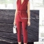 เสื้อผ้าเกาหลี พร้อมส่ง เซ็ต Blazer กางเกง 5 ส่วน