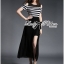 พร้อมส่ง Maxi Dress เดรสคัทเอาท์ไหล่ผ้ายืด
