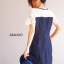 ชุดเดรสเกาหลี พร้อมส่ง Dress ยีนส์แท้ 100% เนื้อผ้าดีมาก
