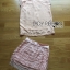 พร้อมส่ง เสื้อผ้าแฟชั่นปักมุกและคริสตัลและกระโปรงประดับพู่