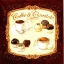 แนวภาพ ป้ายกาแฟกับช๊อคโกแลต ภาพโทนสีน้ำตาล เป็นภาพ 4 บล๊อค กระดาษแนพกิ้นสำหรับทำงาน เดคูพาจ Decoupage Paper Napkins ขนาด 33X33cm