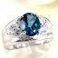 SKJewelryFactory แหวนลอนดอนบลูโทปาซแท้ สีฟ้าเข้ม สวยมากวงนี้ รับรองถูกใจแน่นอน ER00221-LBT