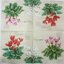 แนวภาพดอกไม้ ดอกไซคลาเมน ขาว ชมพู แดง Cyclamen เป็นภาพแนวยาว กระดาษแนพกิ้นสำหรับทำงาน เดคูพาจ Decoupage Paper Napkins ขนาด 33X33cm