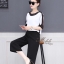 เสื้อผ้าเกาหลี พร้อมส่ง เสื้อ +กางเกงขายาว 7 ส่วน