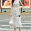 เสื้อผ้าเกาหลี พร้อมส่ง จั้มสูทกางเกง ขาสี่ส่วน