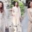 เสื้อผ้าเกาหลี พร้อมส่ง จั้มสูท เนื้อผ้าทอลายลูกไม้