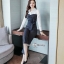 เสื้อผ้าเกาหลี พร้อมส่ง ชุดเซ็ทเสื้อเชิ้ต+เกาะอก+กางเกง
