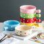 Pre-Order ชามขนม ชามก๋วยเตี๋ยว ชามเซรามิค แบบมีด้าม ลายจุด Polka Dot น่ารักๆ มีให้เลือก 6 สี