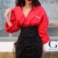 เสื้อเกาหลี พร้อมส่ง เสื้อเชิ๊ต แขนยาว ทรง oversize