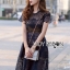 เดรสผ้าลูกไม้ พร้อมส่ง เดรสลูกไม้ ตกแต่งออร์แกนซ่า