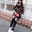 พร้อมส่ง เซทมินนี่สุดคิ้ว เสื้อตัวยาวทรงโอเวอไซส