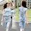 พร้อมส่ง จั้มสูทขาสี่ส่วน
