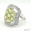SKJewelryfactory แหวนเงินพลอยเพอริดอทแท้ สไตล์หรูหรา ER00788-PDT