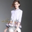 เสื้อเกาหลี พร้อมส่ง เสื้อคอกลม ทรงหน้าสั้นหลังยาว