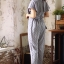 เสื้อผ้าเกาหลี พร้อมส่ง จั้มสูท ปริ้นลาย Pokadot