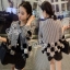 พร้อมส่ง เสื้อคลุมแจ็กเก็ตลาย Houndstooth