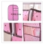 GH079 ถุงคลุมเสื้อผ้า-เสื้อสูท กันฝุ่น สีชมพู ลายจุด สวยหวาน มีซิบเปิด-ปิด