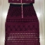 พร้อมส่ง เสื้อผ้าเกาหลี Luxury Red Wine Lace Set