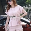 เสื้อผ้าเกาหลี พร้อมส่ง เซ็ตเสื้อและกางเกงผ้าคอตตอน