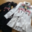 พร้อมส่ง เสื้อแฟชั่น เชิ้ตยาวปักลายดอกไม้
