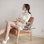 พร้อมส่ง ลูกไม้เนินอก แขนจั๊มแต่งกระดุม