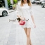 พร้อมส่ง เดรสเกาหลีเข้ารูปกระโปรงทรงเอ
