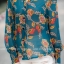เสื้อเกาหลี พร้อมส่ง เสื้อเชิ้ต แขนพอง พิมพ์ลาย