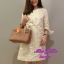 พร้อมส่ง เดรสสุดหรู ตกแต่งคริสตัลทั้งชุด