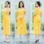 เสื้อผ้าเกาหลี พร้อมส่ง จั๊มสูท ขาบาน