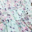 พร้อมส่ง เดรสสั้นผ้าชีฟองพริ้วสวย โทนสีฟ้าอมเขียวพาสเทล