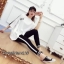 เสื้อผ้าเกาหลี พร้อมส่ง เสื้อตัวใหญ่หลวม กับ กางเกง