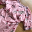 เสื้อเกาหลี พร้อมส่ง เสื้อผ้าคอตตอนปักลายดอกกุหลาบ
