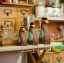 Pre-Order งานไม้ ตุ๊กตาไก่ ครอบครัวไก่นั่งห้อยขา เซต 3 ตัว Zakka