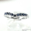 SKJewelryfactoryแหวนเงินแท้ ฝังพลอยไพลินแท้ ดีไซด์หรูหรา ER00826-BSA