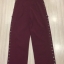 พร้อมส่ง Jumpsuit ตัวยาวสีแดงเลือดหมู